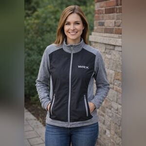 North End Black & Gray Full Zip Size M